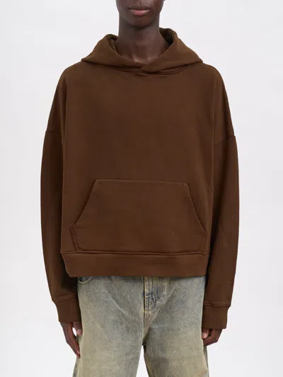 Entire Studios Heavy Hood Brunette Sweatshirt In Brown