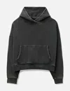 Entire Studios Cotton Sweatshirt Drop Shoulders Hooded Kangaroo Pocket In Gray