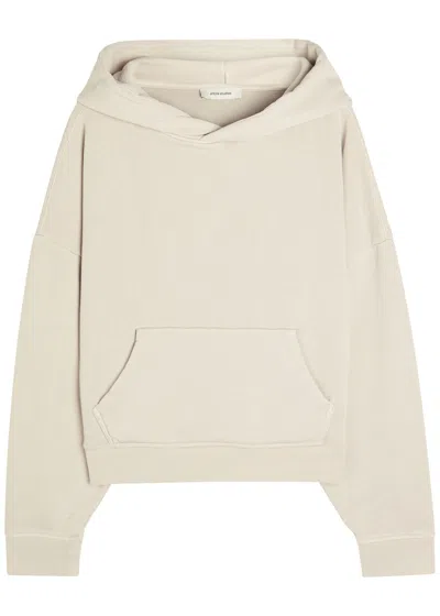 Entire Studios Heavy Hooded Cotton Sweatshirt In White
