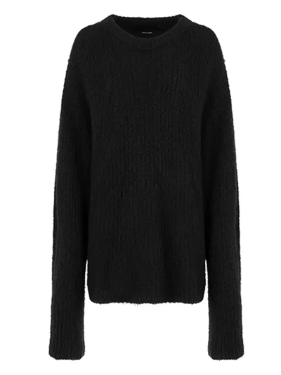 Entire Studios Heavy Knit Crew In Black