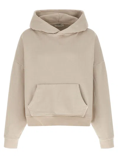 Entire Studios Long-sleeved Hooded Sweatshirt In Neutral
