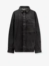 Entire Studios Herculean Black Denim Shirt/jacket In Black