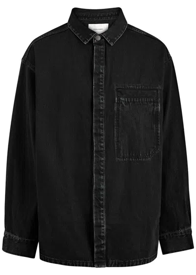 Entire Studios Herculean Denim Shirt In Black