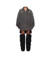 Entire Studios Gray Herculean Denim Shirt In Black