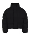 Entire Studios Slate Cotton Down Jacket In Black