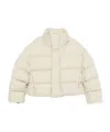 Entire Studios High Collar Padded Quilted Jacket In White