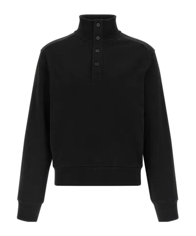 ENTIRE STUDIOS HIGH-NECK BUTTONED SWEATSHIRT