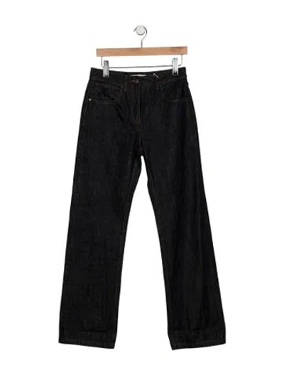 Pre-owned Entire Studios High-rise Wide Leg Jeans In Blue