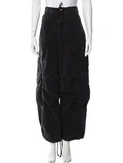 Pre-owned Entire Studios High-rise Wide Leg Jeans W/ Tags In Black