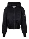 Entire Studios Hooded Broad Bomber Clothing In Black