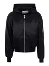 Entire Studios Hooded Broad Bomber Clothing In Black
