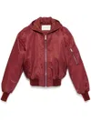 Entire Studios Broad Bomber Jacket In Red