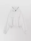Entire Studios Hooded Cotton Sweater With Ribbed Sleeves And Hem In Gray
