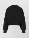 Entire Studios Hooded Cropped Sweatshirt Front Pocket