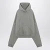 Entire Studios Grey Hooded Sweatshirt In Cotton In Grey