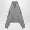 Entire Studios Grey Hooded Sweatshirt In Cotton In Grey