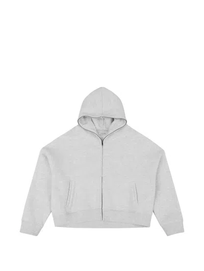 Entire Studios Hooded Zip-fastening Sweatshirt In Gray