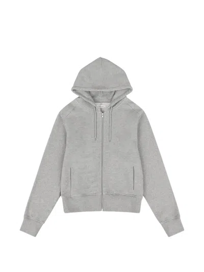 Entire Studios Hooded Zip-up Sweatshirt In Gray