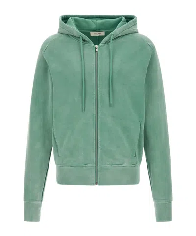 Entire Studios Hooded Zip-up Sweatshirt In Green