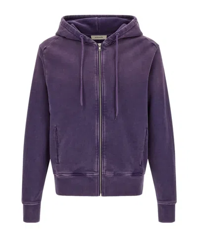 Entire Studios Hooded Zip-up Sweatshirt In Purple