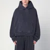 Entire Studios Oversized Hooded Sweatshirt In Blue