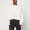 Entire Studios Crew-neck Boxy Sweatshirt In White