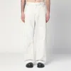 Entire Studios Ivory Denim Trousers In White