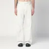 Entire Studios Ivory Denim Trousers In White