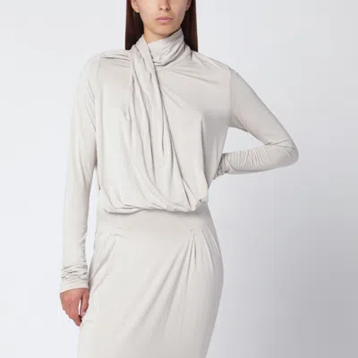 Entire Studios Ivory Draped Top In White