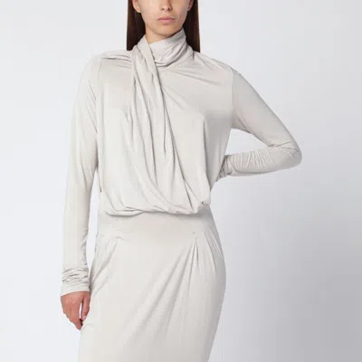 ENTIRE STUDIOS IVORY DRAPED TOP