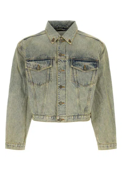 Entire Studios Denim Jacket In Green