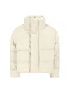 Entire Studios High Collar Padded Quilted Jacket In White
