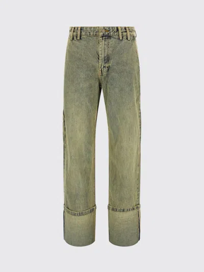 ENTIRE STUDIOS JEANS ENTIRE STUDIOS WOMAN COLOR YELLOW,H66456003