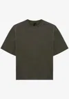 Entire Studios Jersey Crewneck T-shirt In Green