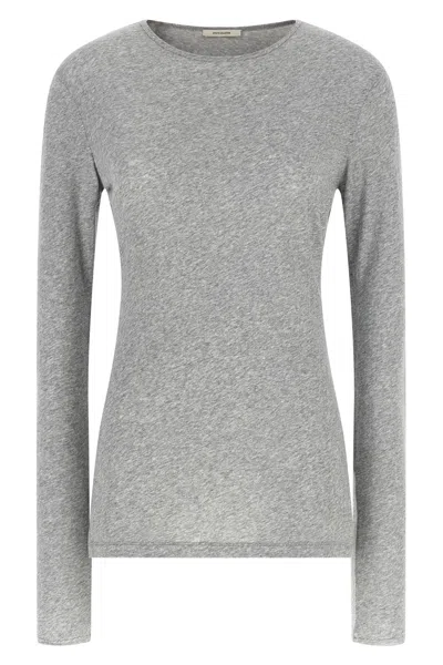 Entire Studios Jersey Long-sleeved Sweater In Gray