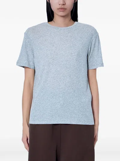 Entire Studios Jersey Straight-hem T-shirt In Blue