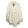Entire Studios Juno Long Hair Coat In Neutral