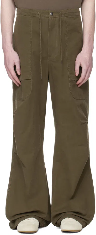 Entire Studios Khaki Barren Cargo Pants In Green
