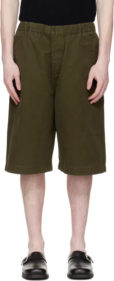 Entire Studios Khaki Boxing Shorts In Green