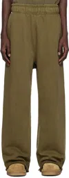 Entire Studios Khaki Full Sweatpants In Military