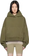 Entire Studios Khaki Heavy Hoodie In Military