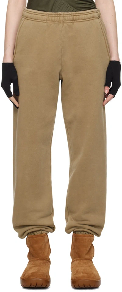 Entire Studios Khaki Heavy Sweatpants In Cork
