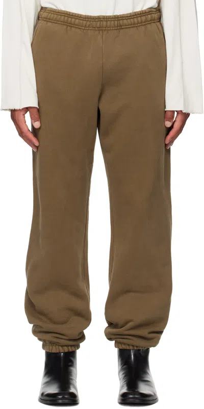 Entire Studios Khaki Heavy Sweatpants In Green