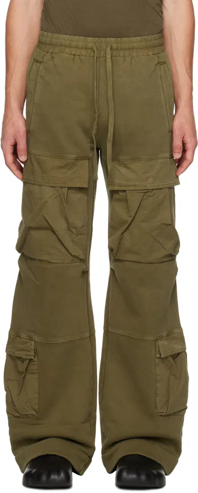 Entire Studios Khaki Utility Sweatpants In Military