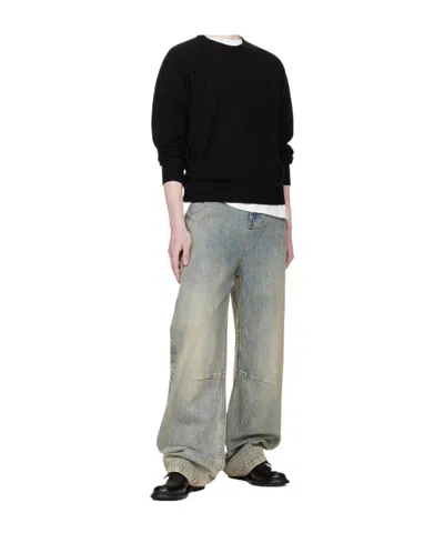 Entire Studios Knit Crewneck Sweater In Black