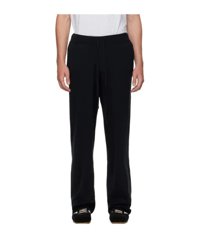 Entire Studios Knitted Drawstring Sweatpants In Blue