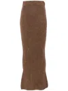 Entire Studios Knitted Maxi Skirt In Brown