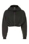 Entire Studios Charcoal Cotton Oversize Sweatshirt In Gray