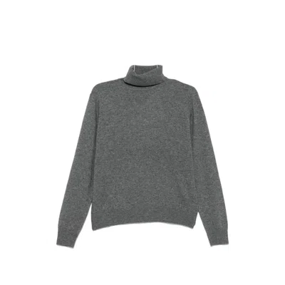 Entire Studios Roll-neck Knitted Sweater In Gray