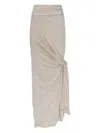 Entire Studios Knotted Maxi Skirt In Neutral